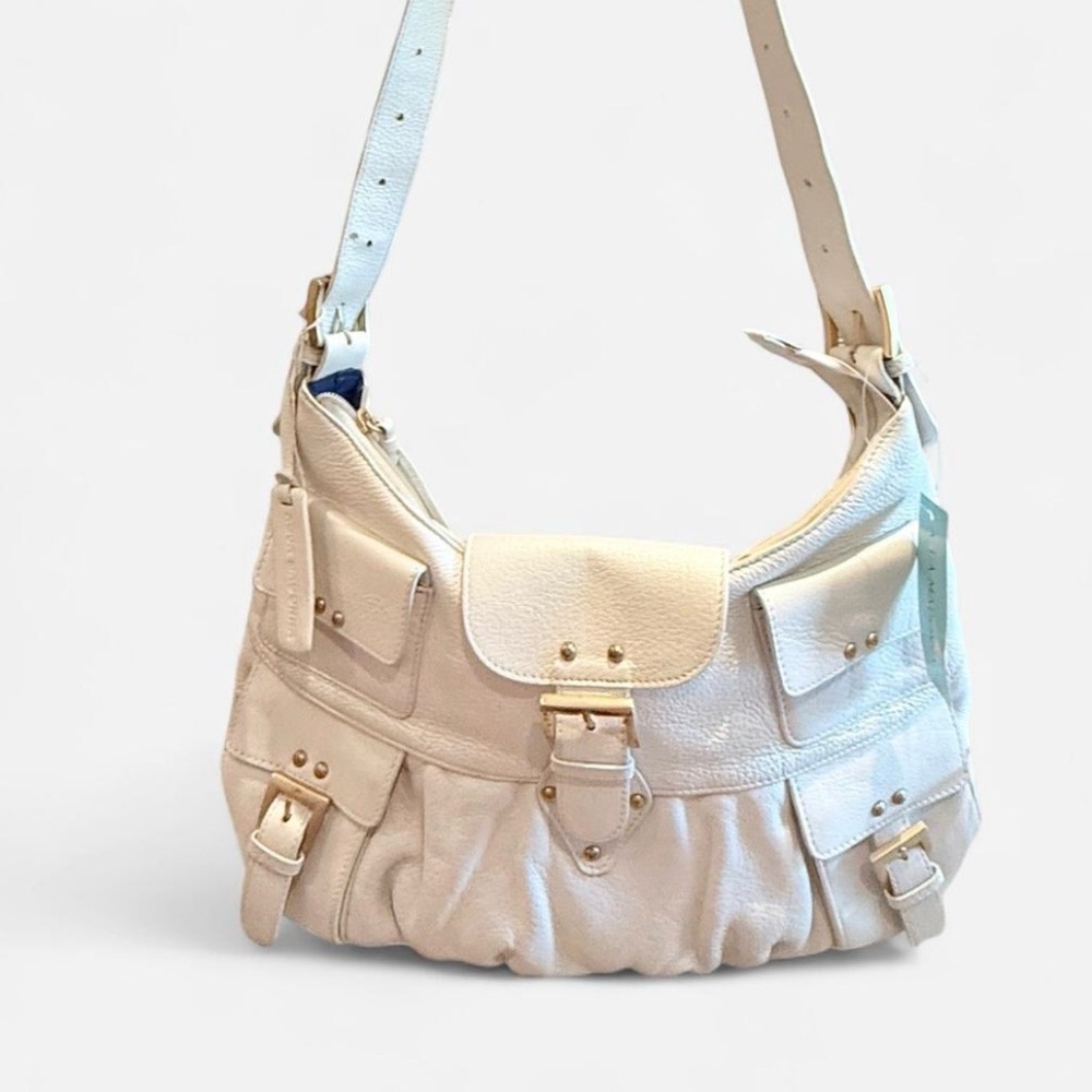 Classic White Genuine Leather cross body - Elegant Everyday Style NWOT